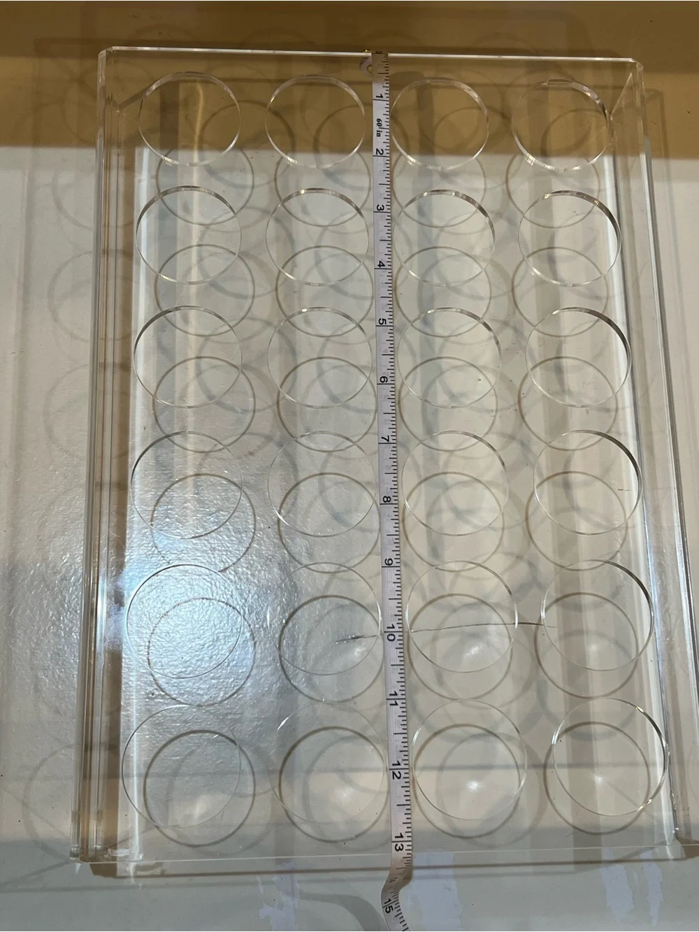 24-Slot Flat Acrylic Coffee Pod Holder (pods not included)
